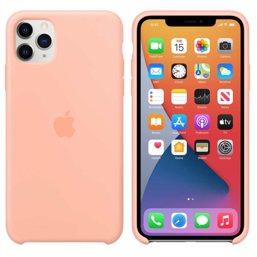 iPhone 11 Pro Max Silicone Case - Grapefruit